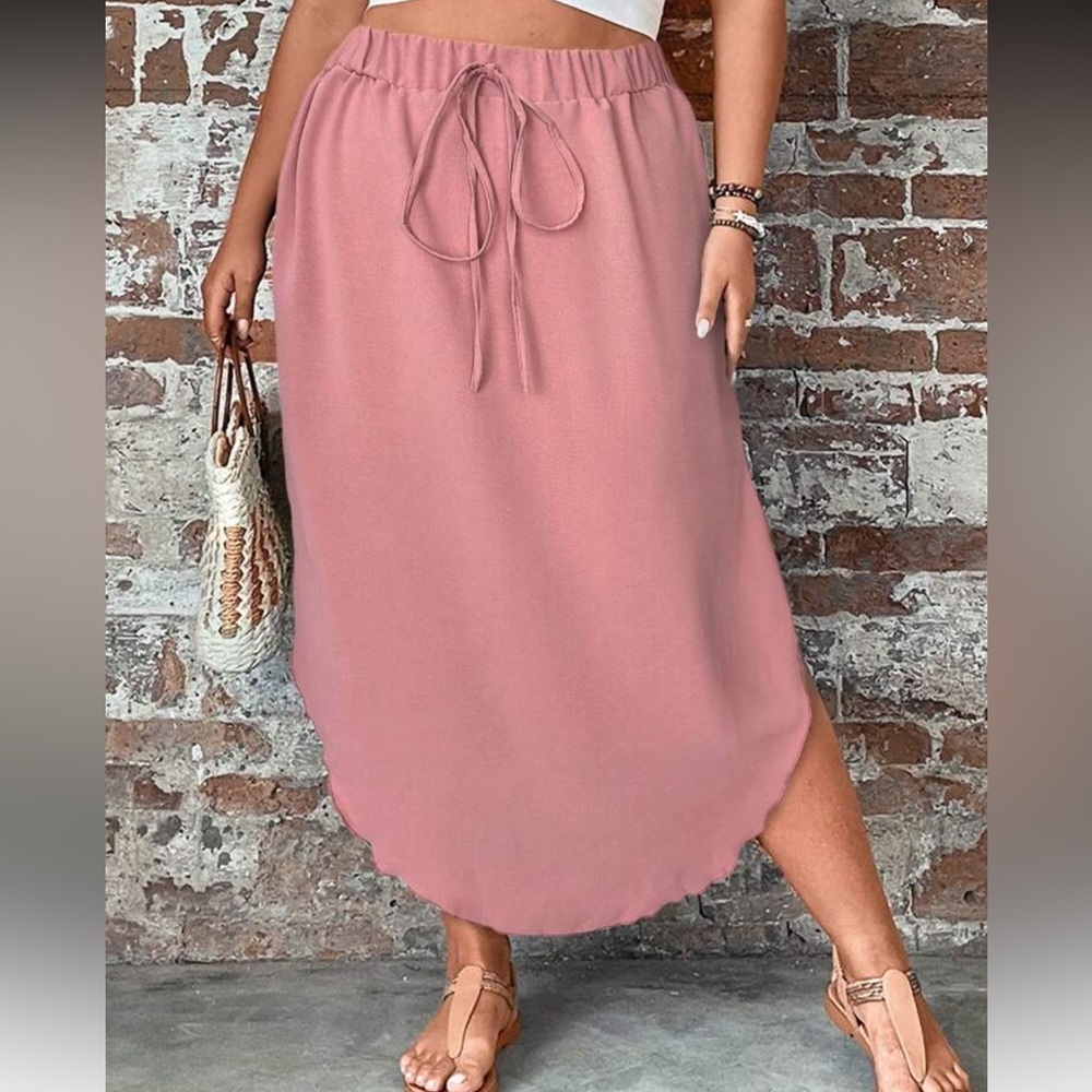 Elegant Dusty Pink  Women's Skirt